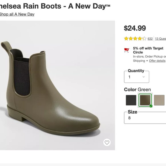 Shoes | Womens Chelsea Rain Boot 